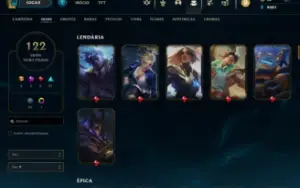 PROMOÇÃO CONTA DE LOL de 2013, 122 SKINS, FULL CHAMPIONS