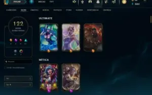 PROMOÇÃO CONTA DE LOL de 2013, 122 SKINS, FULL CHAMPIONS