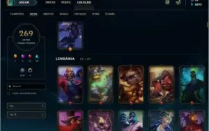 Conta prata 1 com 269 skins