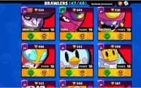 Brawl Starts (47/48) FULL ESTRELA + ACESSÓRIOS + NOME GRÁTIS