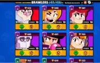 Brawl Starts (47/48) FULL ESTRELA + ACESSÓRIOS + NOME GRÁTIS