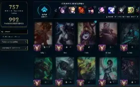 Conta Lol Level 918 100% Segura 289 Skins