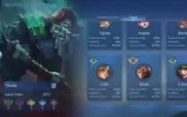 Conta móbile legendes 300 reais 152 skins épicas  116