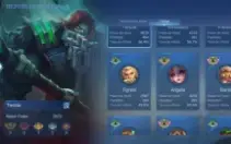 Conta móbile legendes 300 reais 152 skins épicas  116