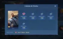 Conta móbile legendes 300 reais 152 skins épicas  116