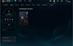 Conta DIAMANTE 3 (email não verificado), 25 champs e 1 skin