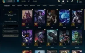 Conta DIAMANTE 3 (email não verificado), 25 champs e 1 skin
