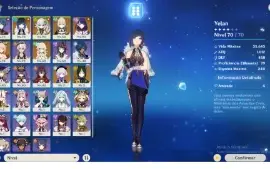 CONTA 7 T5 NAHIDA YELAN RAIDEN YOIMIYA JEAN QIQI TIGNARI