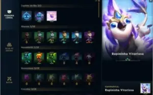 Conta lol, Gold 4, 232 skins , skins TFT + passe ativo