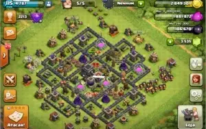 Clash of Clans CV9 quase FULL + 3.535 gemas