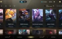 Conta Wild Rift com 54 Skins e todos os Campeões