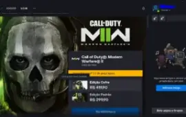 Conta Cod / Call of Duty MW2: Edição Cofre Zerada!
