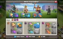 Clash Of Clans CV11 5 construtores, Herois LVL: 43,45 e 12