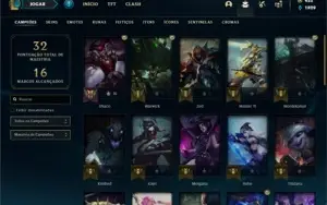 Conta Ferro 1 com 40 Champs e 19 Skins + 700 RP