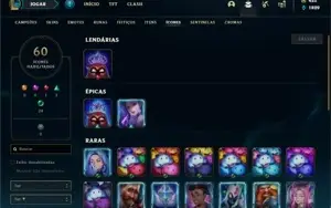 Conta Ferro 1 com 40 Champs e 19 Skins + 700 RP