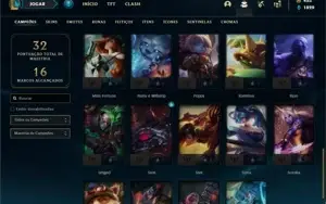 Conta Ferro 1 com 40 Champs e 19 Skins + 700 RP