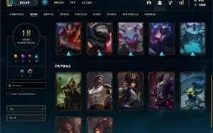Conta Ferro 1 com 40 Champs e 19 Skins + 700 RP