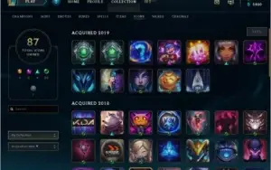 Conta LoL platina IV 46 champ 34 skins (skin vayne 10gema)