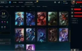 Conta LoL platina IV 46 champ 34 skins (skin vayne 10gema)