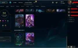 Conta LoL platina IV 46 champ 34 skins (skin vayne 10gema)