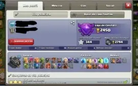 Conta Clash of Clans cv9 90% FULL