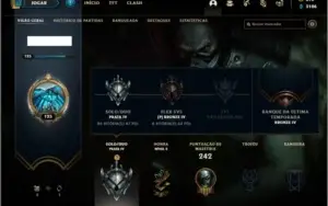 Conta prata 4 com 24 skins e 92 champs ( CRIADA EM 2012 )