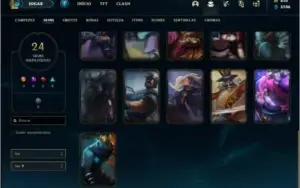 Conta prata 4 com 24 skins e 92 champs ( CRIADA EM 2012 )