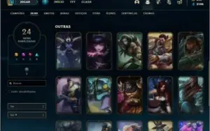 Conta prata 4 com 24 skins e 92 champs ( CRIADA EM 2012 )