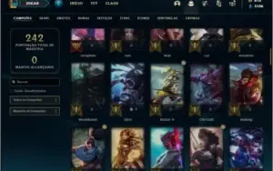 Conta prata 4 com 24 skins e 92 champs ( CRIADA EM 2012 )