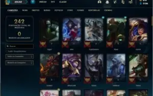 Conta prata 4 com 24 skins e 92 champs ( CRIADA EM 2012 )