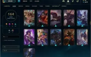 CONTA LOL 🌟 164 SKINS 🌟 149 CAMPEOES