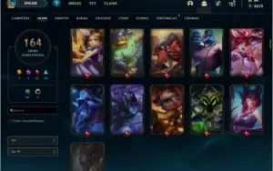 CONTA LOL 🌟 164 SKINS 🌟 149 CAMPEOES