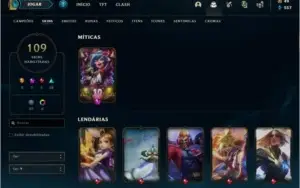 Conta League of Legends MMR Platina
