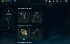 Conta League of Legends MMR Platina
