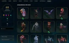 Conta Com 10 Anos - 336 Skins - Todos Champions - Plat 1