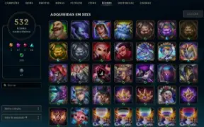 Conta Com 10 Anos - 336 Skins - Todos Champions - Plat 1