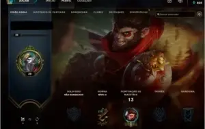 conta lol level 30 unranked