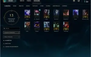 conta lol level 30 unranked