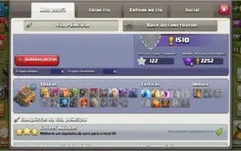 Conta CLASH OF CLANS FULL Cv 8 + 900 gemas.