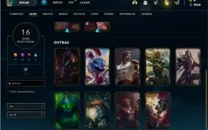 Conta prata 3 com 61 Champs e 16 Skins