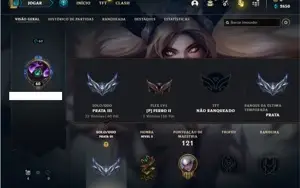 Conta prata 3 com 61 Champs e 16 Skins
