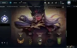Conta LOL com 200 skins gold