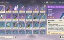 Genshin Impact Diluc + Kokomi sem login AR34