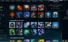 Conta League Of Legends com skins raras como rammus + icones