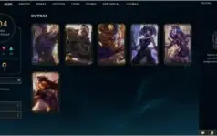 Conta League Of Legends com skins raras como rammus + icones