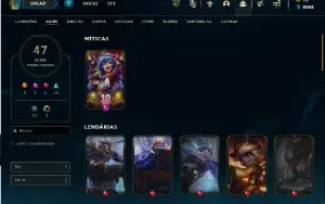 Conta esmeralda 4 NIVEL 144, 83 CHAMP, 47 Skins