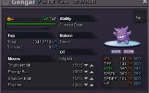 Conta - Pokemon Revolution Online