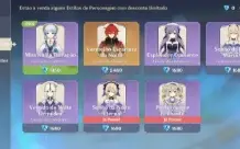 Conta Genshin Ar57 /10X5★/Kazuha C2+Bis / Eula+Bis/ Hutao C1