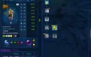 Conta LADMO - Omegamon - Full Acessórios - OT roxo - 2 SSS+ 