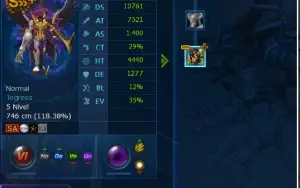 Conta LADMO - Omegamon - Full Acessórios - OT roxo - 2 SSS+ 